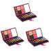 Beavorty Eyeshadow Palette 3pcs 33 eyeshadow makeup palette eye shadow matte purse 1 count (Pack of 1) As Shownx3pcs