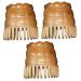 Magiclulu 3st Horn-shampoo comb shampoo brush hairbrush for hair growth hair styling sustainability cleaning brush shampoo brush for the scalp head massage tub 6x6cmx3pcs Random color x 3 pieces