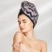 Halloween Bats Grey Print Coral Velvet Hair Towel Wrap - Absorbent Dry Cap for Women | Perfect for Wet Hair Swimming Pool & Spa - Buy Online on GoSupps.com