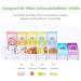 Buy Opret 7-Day Rainbow Pill Organizer | Small Oak Medication Box for Easy Daily Use - Buy Online on GoSupps.com