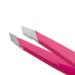 Tweezerman Stainless Steel Mini Slant Tweezer - Neon Pink - 1 Count - Buy Online on GoSupps.com