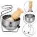 Premium Stainless Steel Shaving Brush Set for Men - 11.2x8.1cm | Metal Cleaning Brush | Available in Various Colors - Buy Online on GoSupps.com