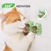 Aucenix Catnip Balls Toy for Cat Wall Catnip Roller for Cat Licking Teeth Cleaning Dental Edible Kitten Toy Natural Rotating Cat Balls Cat Nip Balls Cat Toy (Green-2pcs) - Buy Online on GoSupps.com