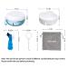 Denture Cup Kit - Leak Proof Portable Retainer Case for Travel - Denture Cleaning Care with Brush, Strainer, Removal Tool & Mirror (White) - Buy Online on GoSupps.com