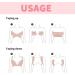 Breathable Boob Tape Breast Sling for A-E Cups | Waterproof & Sweatproof Athletic Support Tape | Includes 10 Disposable Fashion Breast Patches in Beige - Buy Online on GoSupps.com