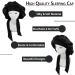 Satin Silk Bonnet for Sleeping | Prevent Hair Frizz | Soft Elastic Hair Wrap for Women | Curly, Black, Blond Hair | Sleep Cover with Bow Tie - Buy Online on GoSupps.com