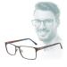 Edison & King metal reading glasses with premium lenses and Bluelight Protect: the Understatement +1.00 dpt Brown