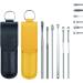 Ear Wax Removal Kit 12 Pcs Ear Pick Tools Ear Cleaning Tool Set with PU Storage Bag Portable Innovative Spring Ear Wax Cleaner Stainless Steel Tool Reusable Ear Cleaner for Children and Adults