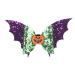 hgnxa Halloween w Hair Pins Halloween Hair ws Clip Bat Pattern utique Clip Halloween Barrette Accessories for Girls Purple green