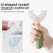 Kids U-Shaped Manual Toothbrush with 2 Food Grade Soft Silicone Brush Heads - Dolphin Cartoon Handle Design | Oral Teeth Cleaning for Children 1-8 Years (Blue) - Buy Online on GoSupps.com
