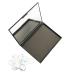 Empty Makeup Magnetic Plastic Palette with 20Pcs Adhesive Metal Stickers for Eyeshadow Powder Lipstick foundation