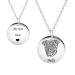 Hooami personalized chain necklace men with personalized dog cat pet pendant personalized jewelry chains 2 silver