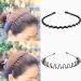 3PCS Black Metal Hairbands - Fashion Spring Headband for Men & Women - Unisex Sports Wide Hair Band Hoop Clips - Buy Online on GoSupps.com