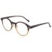 ZENOTTIC Reading Glasses Blue Light Blocking Round Glasses for Men Women Magnification 0.0 1.0 1.5 2.0 2.5 3.0 3.5 Crystal-brown 0.0 x