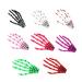 Minkissy 8pcs Halloween Skeleton Hair Spanging Colorful Skulls Hair Haircress