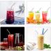 Metal Straws Reusable Stainless Steel Straws Bubble Tea Drinking with Silicone Tip and Carrying Pack Mix Straw 2 Cleaning Brush and for Smoothie Milk Cocktail Milkshake Cold/Hot Drinks(Silver) - Buy Online on GoSupps.com