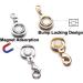 Zpsolution Locking Magnetic Jewelry Clasp Set - Gold and Silver, Round Design - for Necklaces and Bracelets (Set of 4) - Buy Online on GoSupps.com