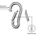 Mesybveo 12-Piece Stainless Steel Carabiner Hooks - 140 kg Load Capacity Ideal for Camping Hammocks & Fishing Durable & Secure Spring Closure - Buy Online on GoSupps.com