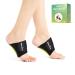 Arch Support Inserts Pads for Pain Relief - Welnove Heel Cushions Brace for Plantar Fasciitis Relief Compression Cushioned Heel Cups Sleeves for Flat Feet Foot Pain Heel Pain Heel Spurs Men & Women (One Size Fits All)