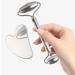 Buy Mknzome 2 in 1 Stainless Steel Gua Sha & Facial Roller - Best Face Massage Device for Eye Swelling & Skin Tightening | Skincare Massager | International Shipping - Buy Online on GoSupps.com