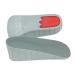 FOMIYES 1 Pair Height Increase Insole Heel Support Pad Height Increase Shoe Insoles Shoe Pads Height Increase Heel Lift Inserts Height Increasing Insoles Elevator Heel Pad Increased Grey 11x8cm