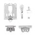 Qukaim Hair Clipper Accessories Electric Hair Clipper Replacement Motor Accessories for 8591 8148 Hair Clipper Silver