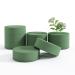 Whonline 9 Pieces Round Floral Foam, 4.72'' Wet and Dry Green Floral Foam Blocks for Fresh or Artificial Flower Arrangement and Wedding Holiday Party Decoration