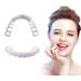 BGZ 2 Pairs Cosmetic Teeth Snap on Perfekt Smile Denture Perfect Smile Teeth Veneers Comfort Fit Flex Tooth Improve Your Smile in Minutes At Home 2 Upper & 2 Lower