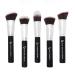 Kabuki Makeup Brush Set - Beauty Junkees 5pc Professional Make Up Brushes for Full Face Foundation Blush Bronzer Contour Concealer Mineral Powder Cosmetics Affordable Cruelty Free