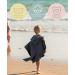 Buy Molis & Co. Ines II Hooded Beach Towel for Kids 3-4 Years | Light Compact Bathrobe in Anthracite Gray | Oeko-Tex 100 Certified - Buy Online on GoSupps.com