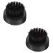 Minkissy 2 pieces men- made of wood natural fur care daily plasticizer smoothing iron mustache tools men's tools bristle clean handle short