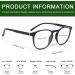 Przene 3 Pack Blue Light Blocking Glasses for Women/Men - Retro Round Computer, Gaming Glasses - Anti Eye Strain/UV/Glare (Black/Crystal/Amber) - Buy Online on GoSupps.com