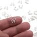 WOKOTO 30 Pcs Silver 3D Butterfly Nail Charms with Rhinestones - Nail Art Decorations Kit - Buy Online on GoSupps.com