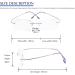 Rimless Titanium Reading Glasses +3.0 - Super Light for Men & Women - Stylish Purple Reading Aid - Buy Online on GoSupps.com