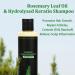 Rosemary Shampoo with Hydrolyzed Keratin for Hair Growth and Thickening - 100ml - Natural Shampoo for Men & Women - Moisturizing and Fortifying Formula (3) - Buy Online on GoSupps.com