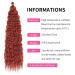 22-Inch Deep Twist Crochet Hair - 3 Pack Ocean Wave Curly Bohemian Braids | Synthetic Hair Extensions for Women & Girls - 350# - Buy Online on GoSupps.com