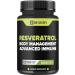 180 Capsules - Trans-Resveratrol Powder Extract 30:1 with Olive Leaf Quercetin & More - Combined Formula for Immunity Heart Health & Body Management Support 180 Count (Pack of 1)