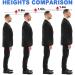 Ailaka Height Increase Insoles - 1 Pair PU Shoe Lifts for Men & Women | Elastic Shock Absorbing Sports Insoles | 3.5 cm Height Increase Heel Lifts - Buy Online on GoSupps.com