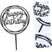 Acrylic Cake Picks & Dessert Toppers | Chic Round Cake Topper for Birthdays & Celebrations - 9x0.1x13 cm - Buy Online on GoSupps.com