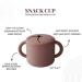Jollytot Silicone Snack Cup - Travel-friendly No Spill Food Container for Kids - Dishwasher Safe Snack Keeper - Trendy Snack (Rosewood) - Buy Online on GoSupps.com