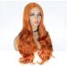Colorfulpanda Long Wavy Orange Ginger Wig for Women - Realistic Synthetic Hair for Everyday and Halloween Parties - Buy Online on GoSupps.com