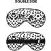 SSIMOO Black & White Big Dot Sleep Mask - Adjustable Breathable & Fashionable Eye Mask for Comfortable Sleep | International Shipping Available - Buy Online on GoSupps.com