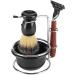 Miokycl 4 Piece Shaving Set - Manual Razor Stainless Steel Stand Brush & Bowl - Premium Grooming for Men - Buy Online on GoSupps.com