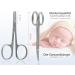 Nail Scissors with Curved Cutting Surface & Blunt Tip | Elegant Case - International Shipping - Buy Online on GoSupps.com