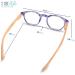 2SeeLife Bamboo Round Reading Glasses for Women - Stylish & Comfortable Purple Readers 2.5x - International Shipping Available - Buy Online on GoSupps.com