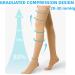 Thigh High Compression Stockings for Women & Men - Open Toe 20-30mmHg Support for Enhanced Blood Circulation - X-Large Size - Buy Online on GoSupps.com