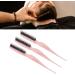 Teasing Hair Brush Portable Styling Comb Ergonomic Rat Tail Handle Home Travel (Pink) - Buy Online on GoSupps.com