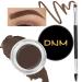 evpct 2Pcs Eyebrows Gel Brow Pomade Set with Dual-ended Brush Long lasting Waterproof pintura lapiz maquillaje pomada para delineador gel de cejas perfectas kit Eyebrow Powder Pencil Paste DARK BROWN 04 DARK BROWN