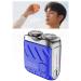 Beard Shaver Traveler Mini and Portable Suitcase Design Portable Mini Rotary Electric Shaver for Men Pocket Shaver USB Mini Shavers for Men (Blue)
