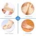 WOSLXM Premium Bunion Corrector Socks for Men and Women - Orthopedic Bunion Relief Protector Sleeve - 4 Pairs, Beige, Large - Buy Online on GoSupps.com